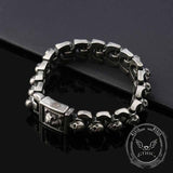 Domineering Skull Stainless Steel Punk Bracelet | Gthic.com