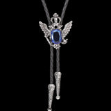 Corbata bolo de vaquero de aleación con águila de dos cabezas