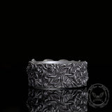 Double Skull Rose Vine Sterling Silver Ring | Gthic.com