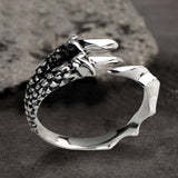 Dragon Claw Sterling Silver Open Ring | Gthic.com