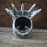 Dragon Head Sterling Silver Animal Ring