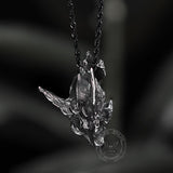 Drakenschedel roestvrij stalen hanger