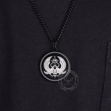 Egyptian Scarab Eye of Horus Stainless Steel Necklace