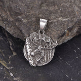 Elk Forest Stainless Steel Pendant