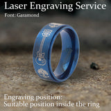 Viking Tree of Life Guitar Stainless Steel Ring