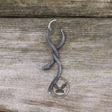Entwined Snake Stainless Steel Hoop Earrings
