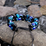 Evil Eye Tiger Eye Stone Beaded Bracelet