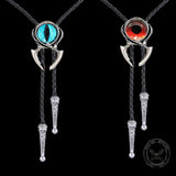 Eye Gem-Set Alloy Cowboy Bolo Tie