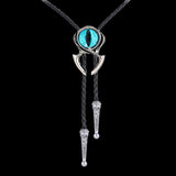 Eye Gem-Set Alloy Cowboy Bolo Tie