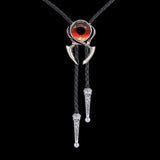 Eye Gem-Set Alloy Cowboy Bolo Tie