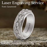 Stylish Evil Eye Stainless Steel Spinner Ring