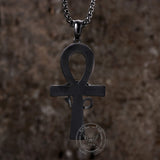 Eye of Ra Ankh Cross Stainless Steel Pendant