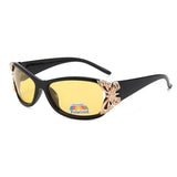 Fashion Butterfly Decorated Polarized PC Sunglasses