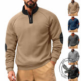 Fashion Colorblock Half-Zip Stand Collar Sweatshirt | Gthic.com