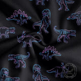 Fashion Colorful Dinosaur Print Short Sleeve Polo Shirt