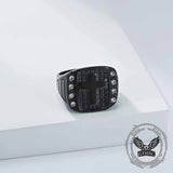 Fashion Cross Diamond-Set Stainless Steel Ring