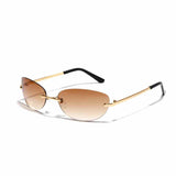 Fashion Futuristic Y2K Frameless PC Sunglasses