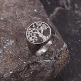 Valknut Raven Edelstahl Wikinger Ring