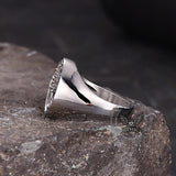 Valknut Raven Edelstahl Wikinger Ring