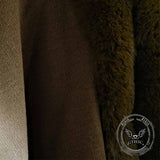 Fashion Gradient Color Fur Collar Loose Knitted Shawl