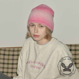 Fashion Gradient Color Knitted Brimless Beanie Hat | Gthic.com