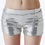 Fashion Hip-Hop Solid Color Sequin Shorts