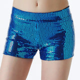 Fashion Hip-Hop Solid Color Sequin Shorts