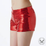 Fashion Hip-Hop Solid Color Sequin Shorts