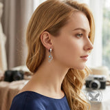 Fashion Oil Drop Star Moon Stainless Steel Drop Earrings | Gthic.com