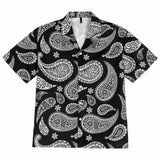 Fashion Paisley Print Loose Short Sleeve Shirt