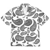 Fashion Paisley Print Loose Short Sleeve Shirt