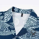 Fashion Paisley Print Loose Short Sleeve Shirt