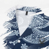 Fashion Paisley Print Loose Short Sleeve Shirt