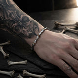 Fashion Skull Bone Polished Stainless Steel Bracelet | Gthic.com