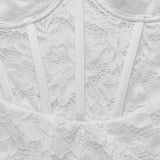 Fashion Solid Lace See-Through Suspender Dress