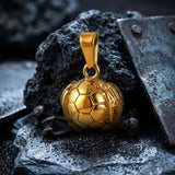 Soccer Ball Stainless Steel Sports Fan Pendant