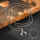 Fashion Turquoise Moon Stainless Steel Pendant | Gthic.com