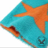 Fashion Y2K Cat Ear Star Print Knitted Beanie Hat