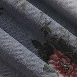Fashion Y2K Floral Print Ripped Straight Jeans