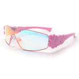 Fashion Y2K Metal Full Frame Heart PC Sunglasses | Gthic.com