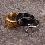 Fashionable Diamond Cross Stainless Steel Ring