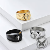 Fashionable Diamond Cross Stainless Steel Ring | Gthic.com
