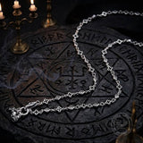 Fashionable Mosaic Square Cross Sterling Silver Necklace