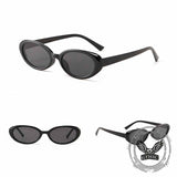Fashionable Oval Frame Cat-Eye PC Sunglasses 02 | Gthic.com
