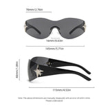 Fashionable Star Design Frameless PC Sunglasses