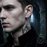 Fashionable Zircon Cross Stainless Steel Earrings | Gthic.com
