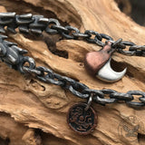 Ferocious Tiger Head Skull Sterling Silver Pendant