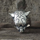 Fierce Panther Sterling Silver Animal Ring