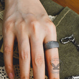 Fish Design Sterling Silver Open Ring | Gthic.com