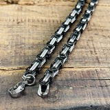 Flat Byzantine Chain Stainless Steel Necklace | Gthic.com